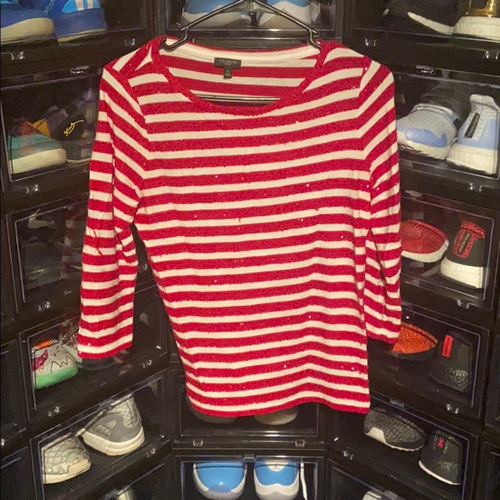 Red & White Striped Long Sleeve